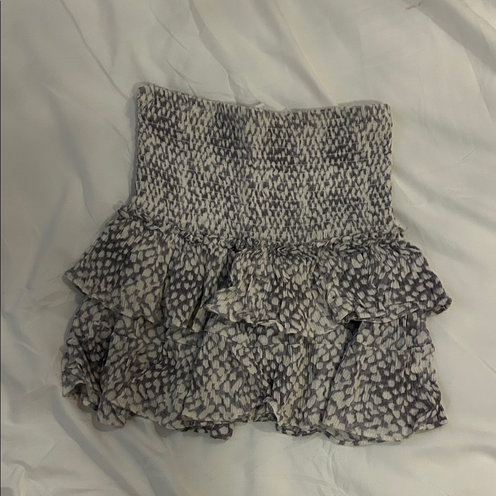 Isabelle’s Cabinet Smocked Tiered Ruffle Skirt